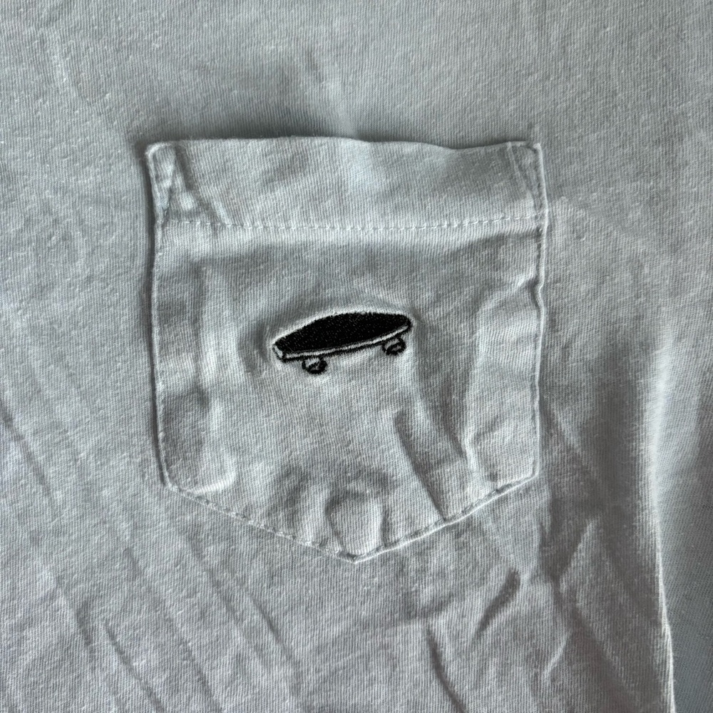 Vans Light Blue Pocket T-Shirt - Picture 2 of 5